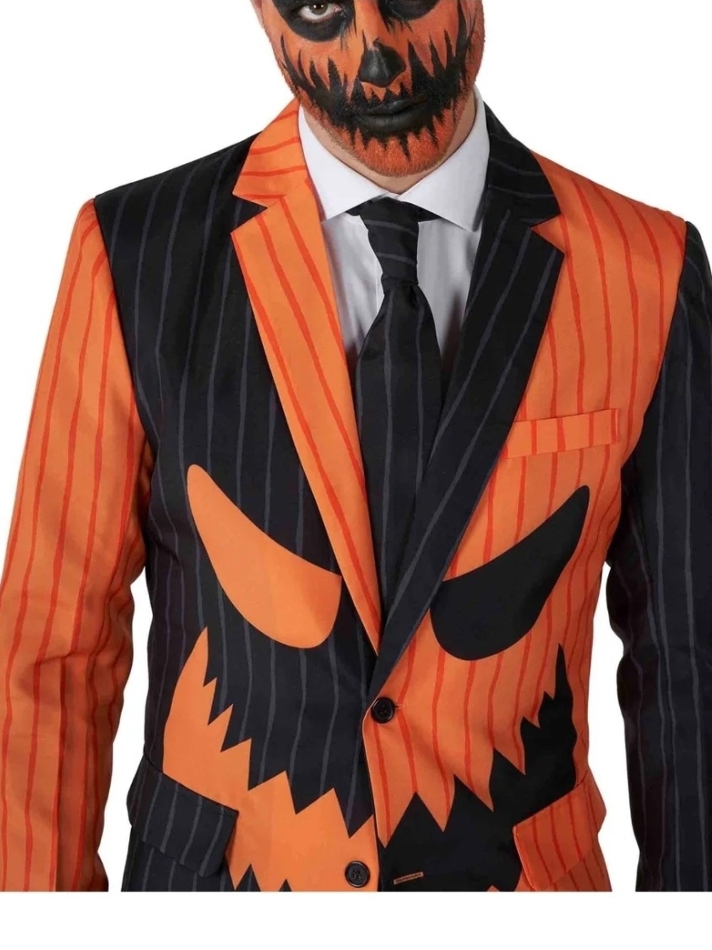 Jack-O Pinstripe Black - Halloween suit
Men's SuitSize XXL #halloween #costume - Picture 3 of 5